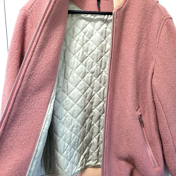 RAG & BONE Elle Wool Bomber Jacket, XS - Picture 6 of 7